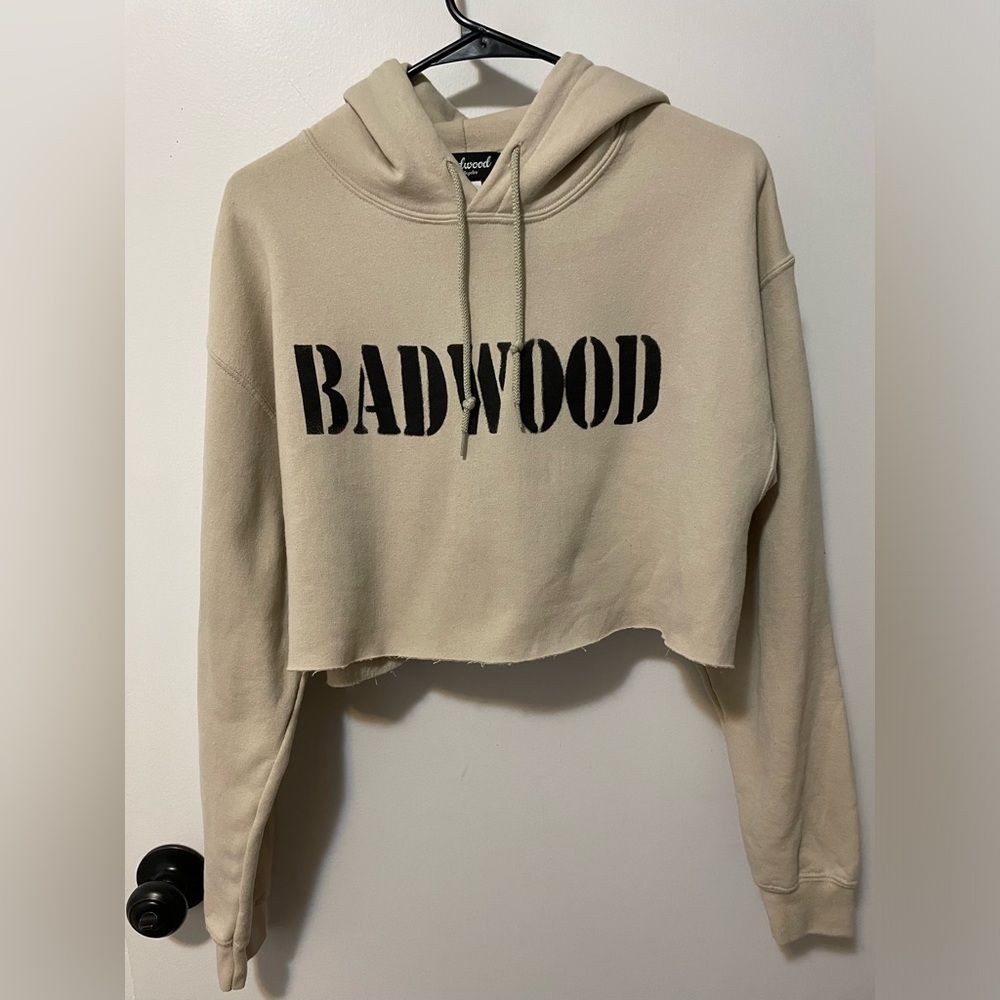 Women’s Cropped BADWOOD Hoodie Size M